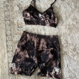 Darc sport shorts and sports bra